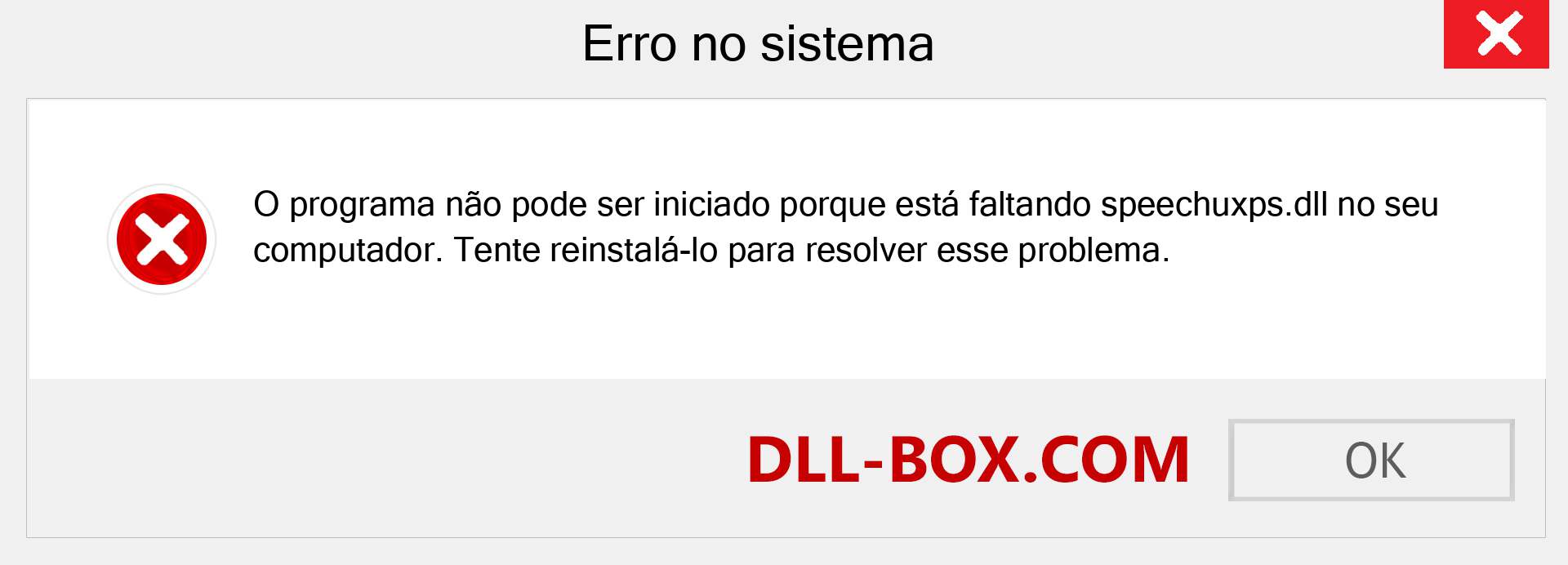 Arquivo speechuxps.dll ausente ?. Download para Windows 7, 8, 10 - Correção de erro ausente speechuxps dll no Windows, fotos, imagens